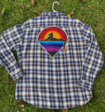 Load image into Gallery viewer, Grateful Dead Flannel - XXL Garcia Cats Patch Marching Bear - Free Shipping Hoodie