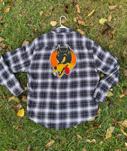 Load image into Gallery viewer, Grateful Dead Patch Flannel - XXL Garcia Wolf Marching Bear Free Shipping Hoodie