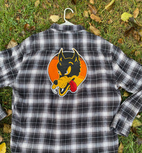 Load image into Gallery viewer, Grateful Dead Patch Flannel - XXL Garcia Wolf Marching Bear Free Shipping Hoodie