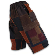Load image into Gallery viewer, Patchwork Cargo Shorts XXL - Corduroy Cotton - Free Shipping Patchwork Shorts
