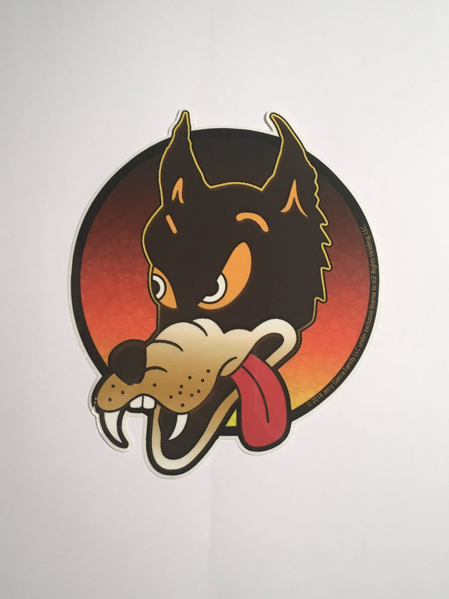 Jerry Wolf Guitar Sticker 5”x5” Vinyl Grateful Dead Garcia Stickers