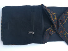 Load image into Gallery viewer, Grateful Dead Bag - Steal Your Face W/ Orange Jerry Bear -Embroidered Front Adj Strap- Dancing Bear Purse -Zip Pocket Inside