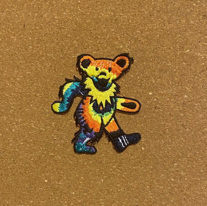 Grateful Dead Patch - Marching Bear Patches - Dancing Bear Patch Tie Dye Bears