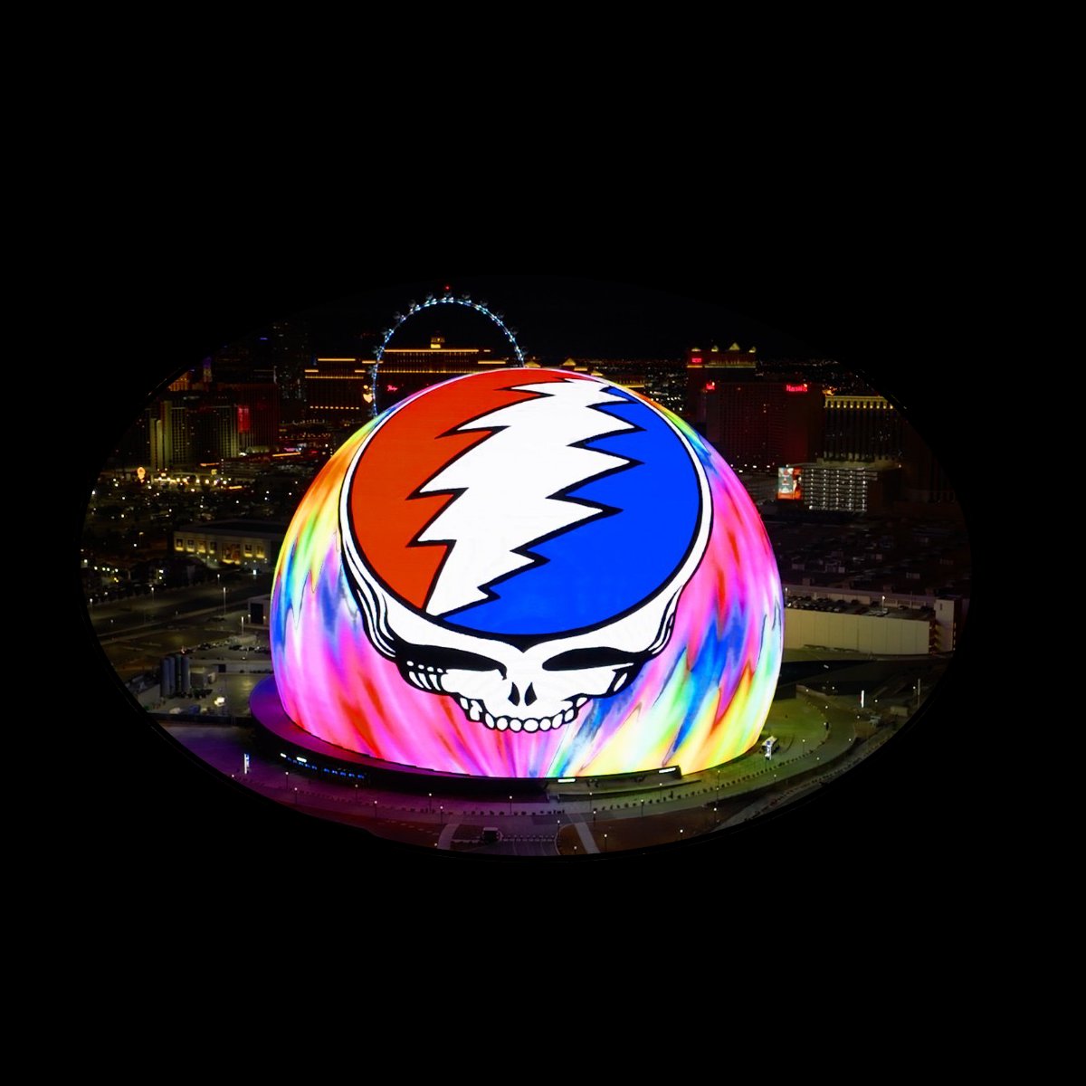 Grateful Dead Sticker Las Vegas Sphere Stickers Steal Your Face Sphere ...