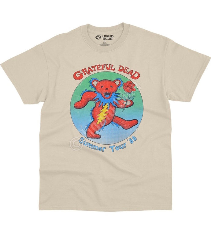 Grateful Dead T Shirt - Dancing Bear & Rose - Classic Bears T Shirts Sale