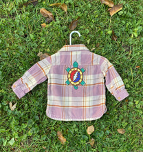 Load image into Gallery viewer, Grateful Dead Patch Flannel - 3M Terrapin Turtle Marching Bear Flannels 3 months Baby
