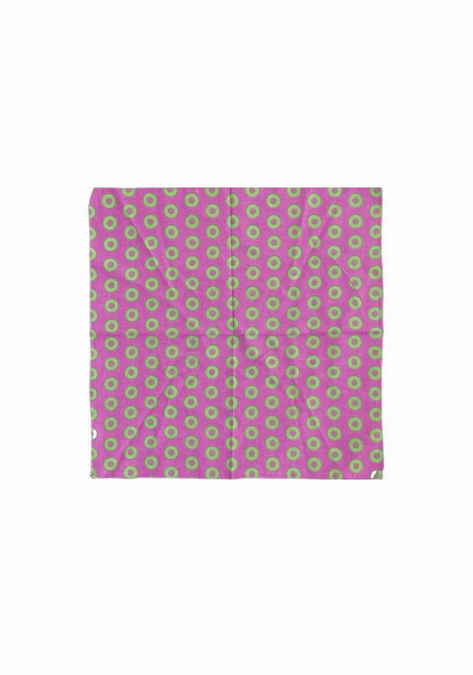 Phish Bandana - Phish Donut Print - Purple Green - Phish Bandanas