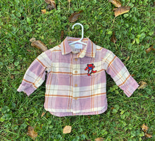 Load image into Gallery viewer, Grateful Dead Patch Flannel - 3M Terrapin Turtle Marching Bear Flannels 3 months Baby
