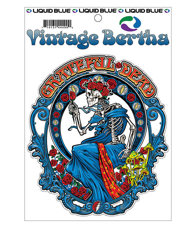 Grateful Dead Vintage Bertha Sticker - Bertha Stickers Liquid Blue