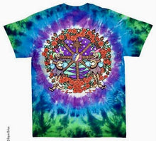 Load image into Gallery viewer, Grateful Dead T-Shirt - Celtic Print w/Tie Dye ~ Steal Your Face ~ Dancing Bears &amp; Turtles ~ Liquid Blue Print~ T Shirt
