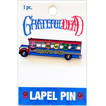 Grateful Dead Hat Pin - Marching Bears on Tour Bus - Dancing Bears Jerry Bears