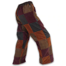 Load image into Gallery viewer, Ixchel Patchwork Pants - XL 36 - 38 - Corduroy- Cotton Twill - Elastic - Drawstring- Ixchel - Free Shipping
