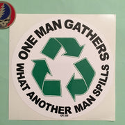 Grateful Dead Sticker - St Stephan Lyrics & Recycle Sign - Vinyl Stickers