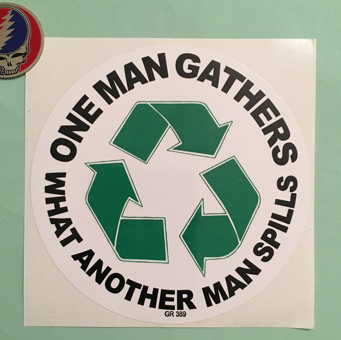 Grateful Dead Sticker - St Stephan Lyrics & Recycle Sign - Vinyl - 4