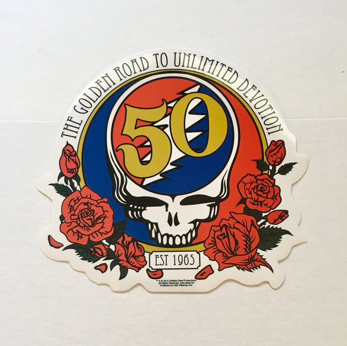 Grateful Dead Sticker 50th Show - 5