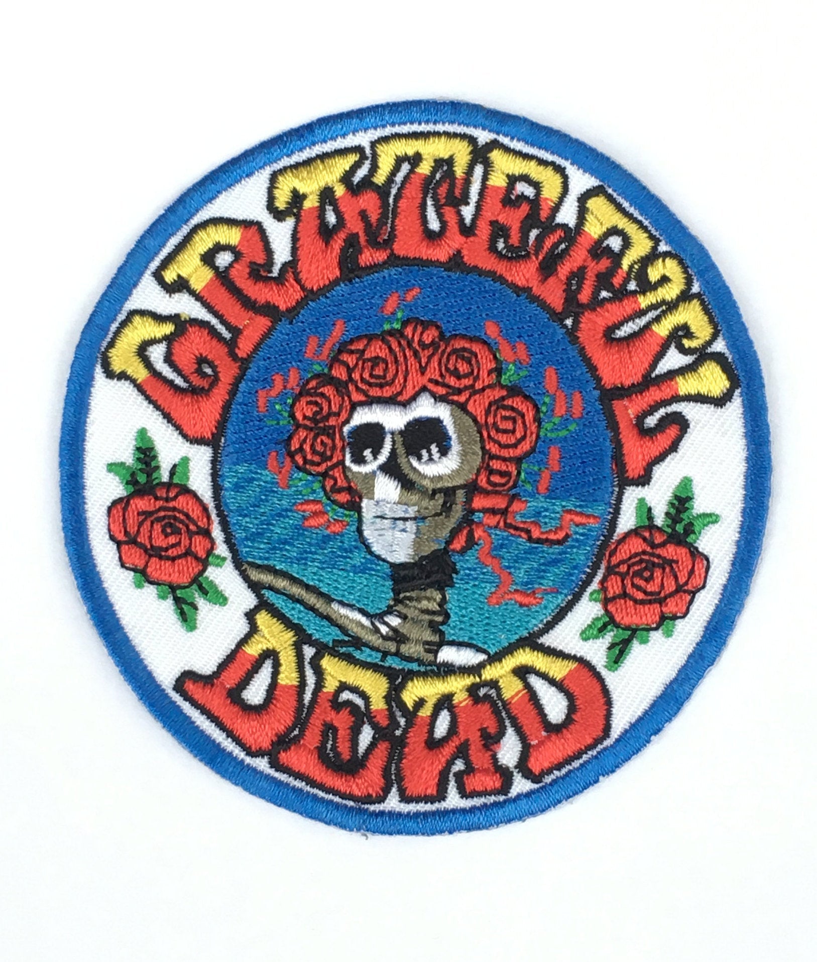 Grateful Dead Skeleton Roses Morale Patch