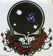 Load image into Gallery viewer, Space Your Face Sticker -4&quot; Grateful Dead - Steal Your Face w/ Space &amp; Roses on Clear Vinyl
