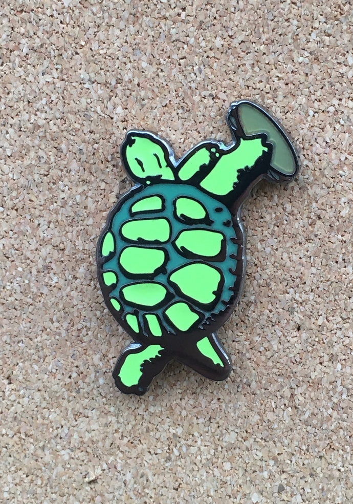 Grateful Dead Hat Pin - Terrapin Turtle with Tambourine - Grateful Dead Pins