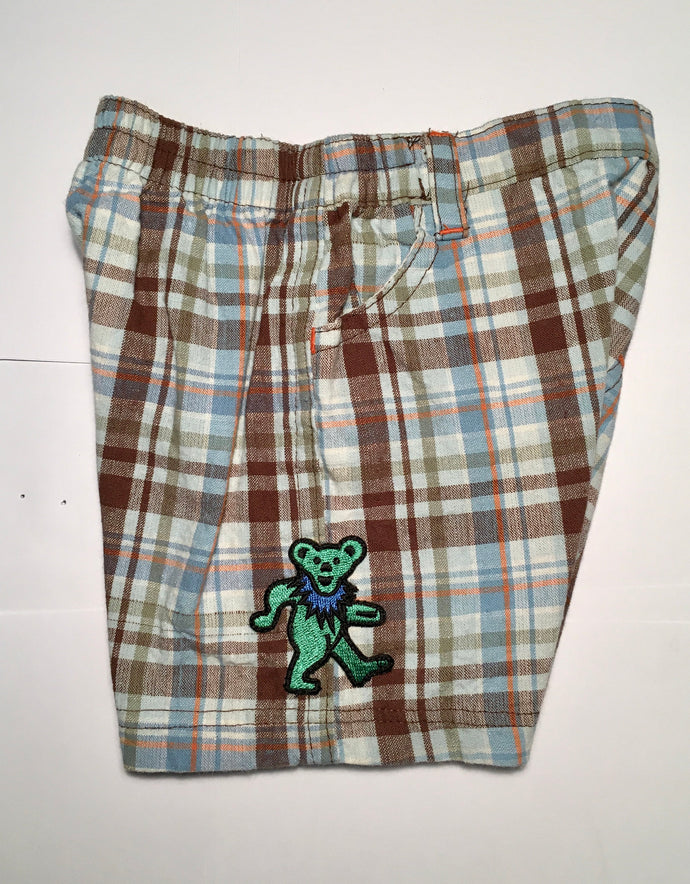 Grateful Dead 3/6 M Baby Shorts ~ Dancing Bears in Green - Pressed & Sewn - Mint Condition 3M 6M 3 6 Months Boy Girl Shorts