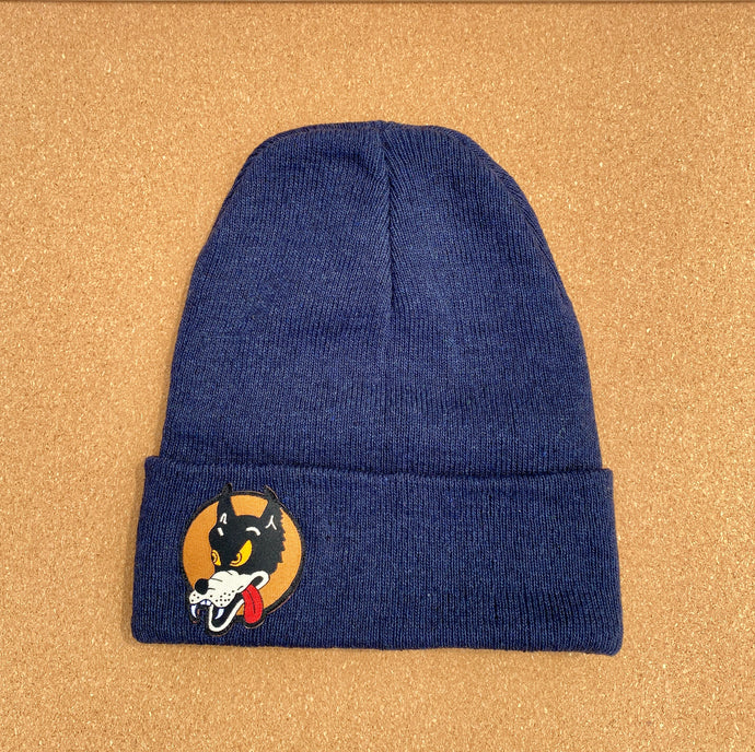 Grateful Dead Beanie Hat - Wolf Patch Jerry Garcia Guitar Print - One size - Winter Hat Stocking Cap