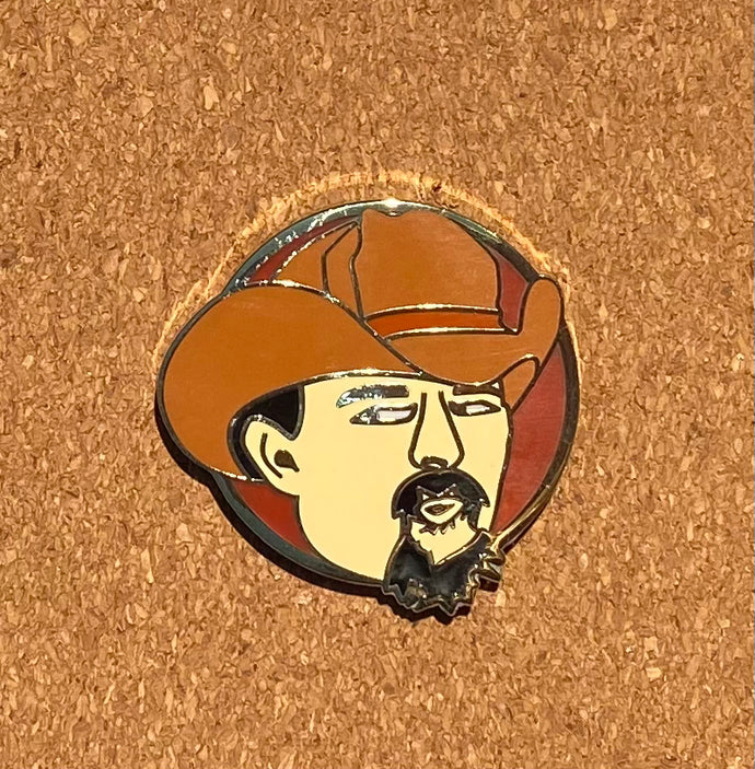 Grateful Dead Hat Pin - Pig Pen Fan Art Pin - 1 1/2” Tall - Rockstar Pins