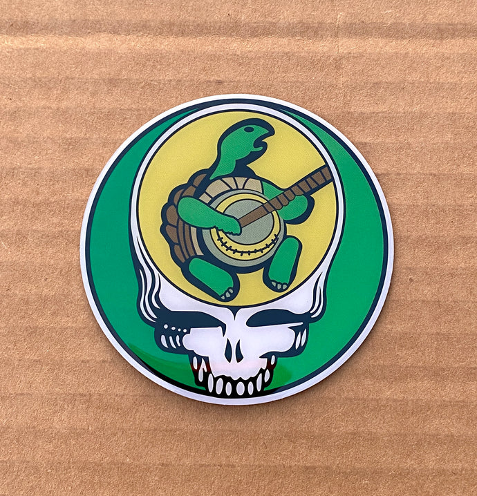 Grateful Dead Sticker - 3” Metal Stickers with Clear Topcoat - Steal Your Face Terrapin Turtle Stickers