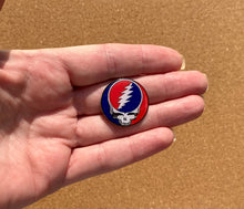 Load image into Gallery viewer, Grateful Dead Metal Sticker - Steal Your Face - Metal Mini Stickers Bolt UV Weather Proof
