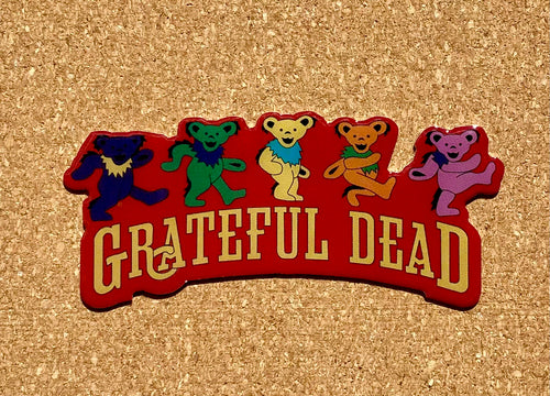 Grateful Dead Dancing Bears 3 in. Sticker Liquid Blue