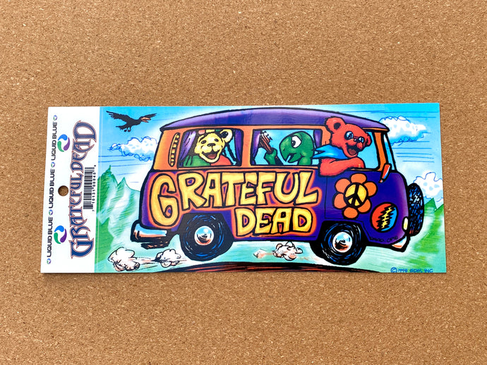 Grateful Dead Sticker - Dancing Bears Hippie Bus - Large Marching Bears Stickers