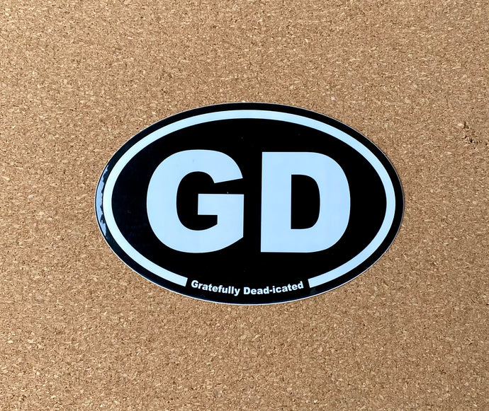 Grateful Dead Sticker - Gratefully Dead-icated - GD 4.5”x3” UV Weather Proof Stickers