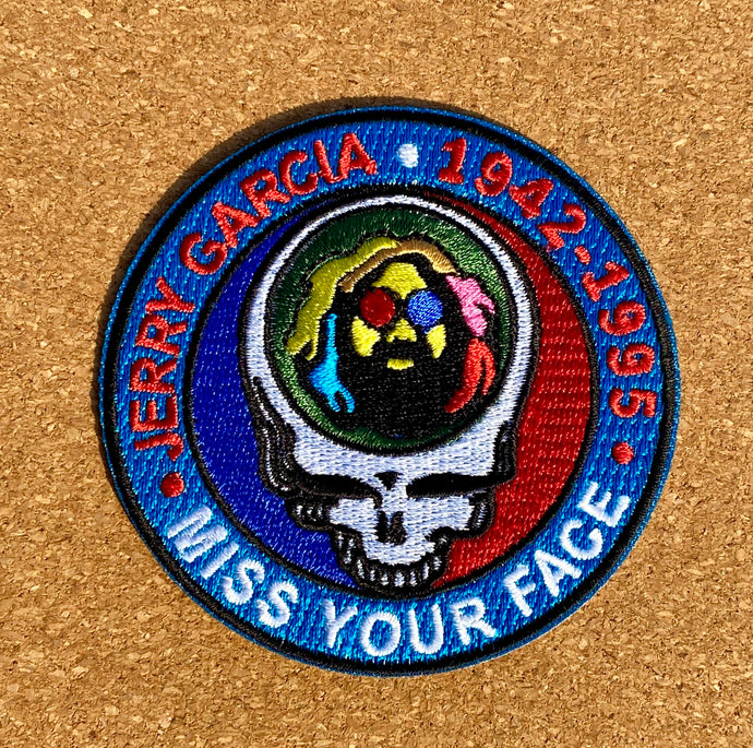 Grateful Dead Patch - Steal Your Face Jerry Garcia Miss Your Face 3” Patches