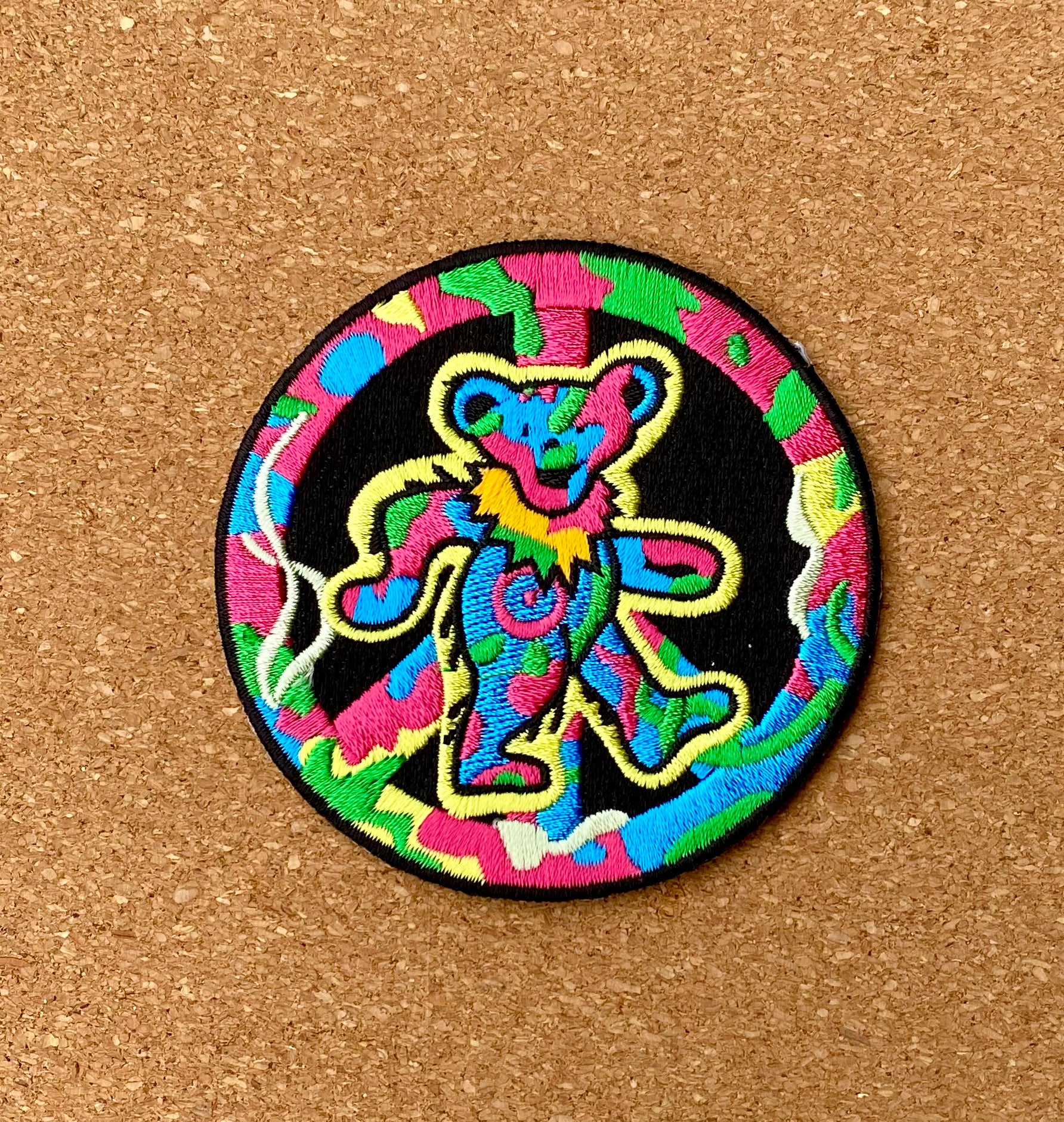 Grateful Dead - Red, White, & Blue Dancing Bear Patch